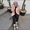 PROMO ATASAN WANITA LENGAN PANJANG KEMEJA LINEN OVERSIZE KOREAN PREMIUM LD 120 DAN LD 130. 