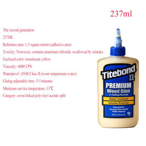 2024Titebond Awesome woodworking Glue 2 Generation Tetbon Environmental Protection White Latex Water Repair Musical Instrument Floor
