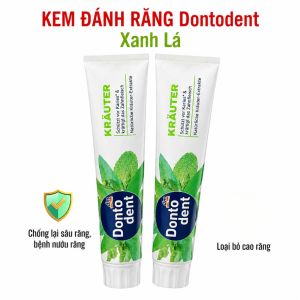 Kem đánh răng Dontodent 125ml nội địa Đức thảo dược trắng răng thơm miệng nhiều loại Brilliant Weiss Krauter Clear Fresh Sensitive.