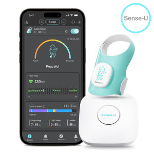 Sense-U Smart Sock Shoe (Long Range) Baby Monitor - Track Heart Rate Sleep Patterns from Anywhere