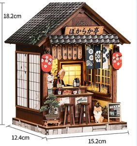 DIY Japanese Izakaya Book Nook Kit 3D Miniature Wooden Puzzle & Cozy Aesthetic Home Decor