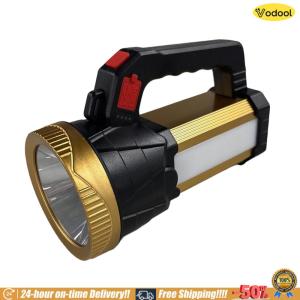 Waterproof Handheld Diving Flashlight with Side Light Durable LED Torch for Night Diving and Emergency Use