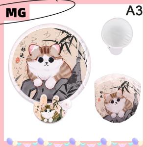 【Magical House】 [ New Hot Fashion] Phim Hoạt Hình Di Động Gấp Fan Hâm Mộ Kawaii Sáng Tạo Có Thể Gập Lại Fan Hâm Mộ Mùa Hè Mát Mẻ Tay Bay Đĩa Túi Vải Fan Quà Tặng Cho Trẻ Em