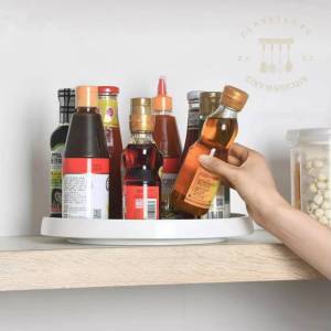 Classy Luxe Multifunctional Kitchen storage Rack Rotatable kitchen Organizer Fruit Bathroom Storage Tray