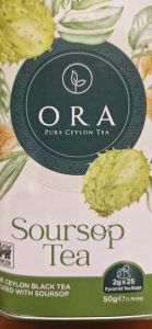 ORA Soursop Tea | Pure Ceylon Black Tea Infused with Soursop |