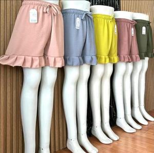 Celana Hotpants Wanita Kekinian Hotpants Ruffle Celana Pendek Ukuran MLXLXXL Hot Pants Crinkle