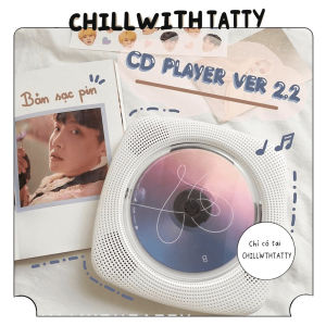 Máy nghe nhạc CD Player chính hãng Kecag version 2.2 bản sạc pin mới nhất Loa bluetooth CD Player Máy nghe nhạc treo tường - máy đọc đĩa CD DVD nghe nhạc Bluetooth USB FM - Chillwthtatty