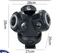 Đèn Moving 3 Đầu Có Viền Led 12 Mắt + 3 Mắt Laser Đảo Xoay Mẫu Mới - Đèn Bay Phòng, Vũ Trường, Karaoke.... 