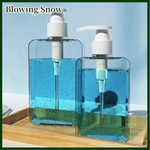 Blowing Transparent Square Soap Dispenser Countertop Lotion Bottle With Pump Bathroom Lotion Liquid Soap Dispenser Refillable Emp