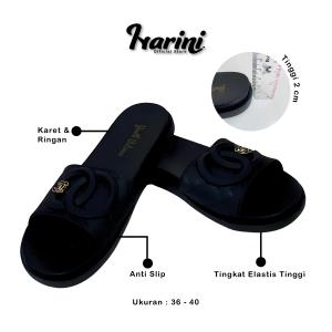 Sandal Slip On Wanita Kokop Ring Balance Karet Import Empuk Ringan Korena Style 956-W18A