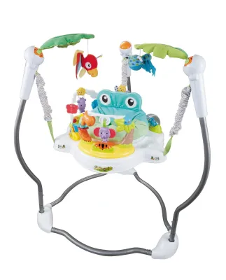Dkids Jumperoo Jungle จั้มเปอร์เด็ก สีส้มสีสดใส มีดนตรี มีไฟ เสริมพัฒนาการเด็ก