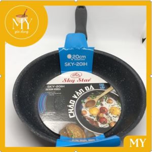 Chảo vân đá Hàn Quốc- quánh vân đá chống dính Sky Star sử dụng được bếp từ Cao Cấp