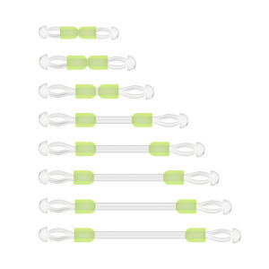 MUQZI Fishing Accessories Space Bean Double Head Line Swivel Tool Double Hook Fish Hook Fixed Distance Splitter Silicone Fish Line Separator