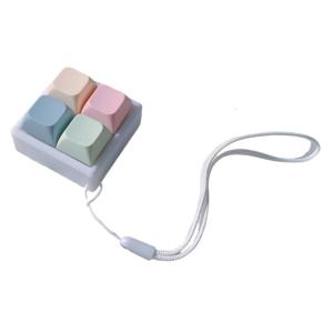 Portable Mechanical Keychain Stress Relief Toy Vibrant Color Soft ABS Sensory Focusing Aid For Office Travel Classroom Use