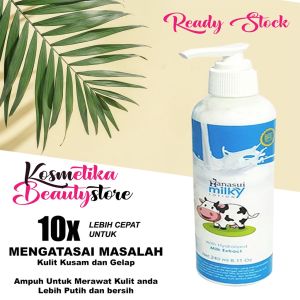hand body Lotion Pemutih Kulit dan Pelindung Sinar UV Hanasui Gluta Milky