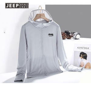 JEEP SPIRIT Áo Gió Mùa Hè Mỏng Quần Áo Chống Nắng Cho Nam Và Nữ Trang Phục Da Thể Thao Ngoài Trời Cho Nam Siêu Mỏng Chống Nắng Thoáng Khí