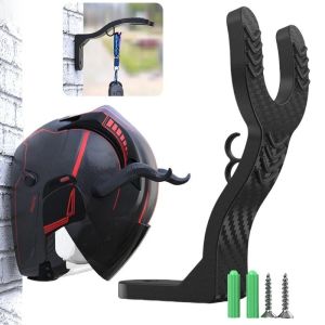 Motorcycle Helmet Wall Mount Heavy-Duty HDPE Plastic UniversalAnti-Slip Holder Black White