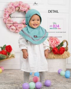 Jilbab Instan Anak Ar 824 baby / Ar 824 / Jilbab bayi