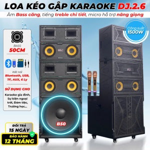 Loa Karaoke Di Động MTMAX DJ 2.6 – Siêu Bass 50cm 8 Loa Con Âm Siêu Khủng Hát Hay Như Dàn Chuyên Nghiệp