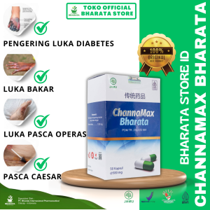 CHANNAMAX BHARATA HEBAL PENGERING LUKA DIABETES CAESAR SUNAT PASCA OPERASI SESAR BAKAR BPOM