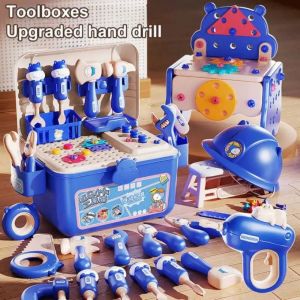 VOYUE Plastic Kids Tool Toys Set 62Pcs with Box Educational Toy  DIY Simulation Repair tool toy Gifts