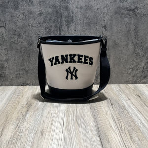 FE South Korea mlb Canvas Bucket Bag Shoulder Bag Messenger Bag Versatile Fashion Commuter Bag College Style Street Fashion ins
