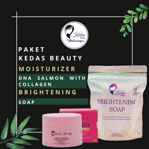Paket Kedas Beauty Moisturizer DNA Salmon With Collagen + Brightening Soap Sabun Pencerah Kulit