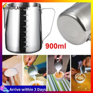 【Fast Shipping】 Professional 600ml Stainless Steel Milk Frother Jug for Perfect Milk Foam in Kitchen