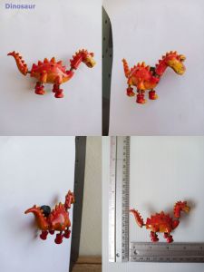 โมเดลเรซิ่นรูปสัตว์แปลกตาพร้อมคอยล์สปริงเพื่อการเคลื่อนไหว