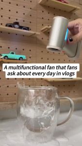 JISULIFE Handheld Fan Ultra1 3 in 1 Portable Turbo Jet Fan Rechargeable With Air Duster Function Mini Fan With 1-100 Speeds LED Display Outdoor Camping