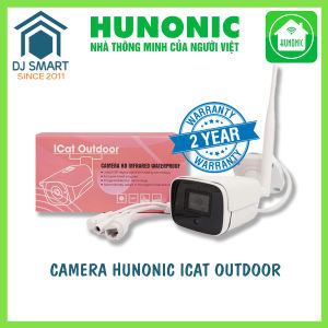 Tặng thẻ nhớ + hộp kỹ thuật - Hunonic Icat Outdoor 4Mp - Camera thông minh xoay 360 độ đàm thoại 2 chiều theo dõi chuyển động BH 24 tháng