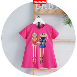 Đầm bé gái tay ngắn Couple Girl 100%Cotton (2-12 Tuổi) - DAHANAKids TA05-TA06