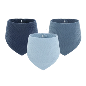 3pcs Newborns Saliva Towel Solid Color Feeding Bib Strong Absorbent Baby Bib Burp Cloths Drooling Apron for Toddlers