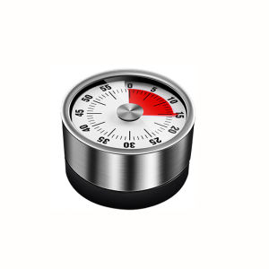 Kitchen Timer Magnetic Mechanical Timer 60-Minutes Alarm Cooking Timer Multi-Purpose Stainless Steel Timer