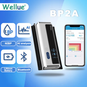 Wellue BP2A Blood Pressure Monitor Bluetooth Smart Blood Pressure Machine Upper Arm Cuff Portable Wireless Automatic BP Monitor USB Rechargeable Battery