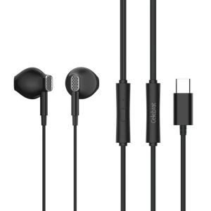 Celebrat D12 Wired Bass Stereo Built-in Mic TYPE C Earphones Handsfree Headset Headphones Earbuds