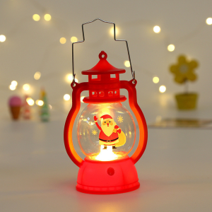 YN | Christmas Decoration Santa Claus Portable Lantern Oil Lamp LED Light / Xmas Scene Lighting & Deco
