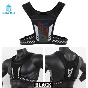 เข็มขัดสำหรับวิ่งแบบปรับได้พร้อมแถบสะท้อนแสงกระเป๋าโทรศัพท์อุปกรณ์ตาข่ายระบายอากาศสำหรับฝึกความเร็ว