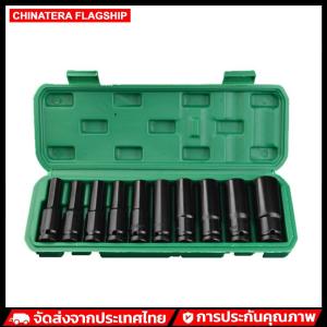 ชุดซ็อกเก็ตประแจไฟฟ้าขนาด 1/2 นิ้วชุดซ็อกเก็ตแรงกระแทกชุดซ็อกเก็ตชุด 8-24 มม. /8-32 มม. ชุดเครื่องมือปลอกศีรษะหกเหลี่ยมสำหรับการซ่อมรถยนต์