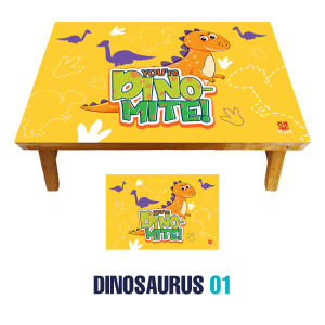 MEJA BELAJAR LIPAT KARAKTER UNICORN DINOSAURUS ANAK