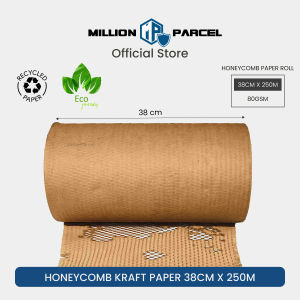 MillionParcel Honeycomb Paper Rack | Honeycomb Wrap | Packing Paper | Wrapping Paper | Gift Wrapping | Kraft Bubble Sheet