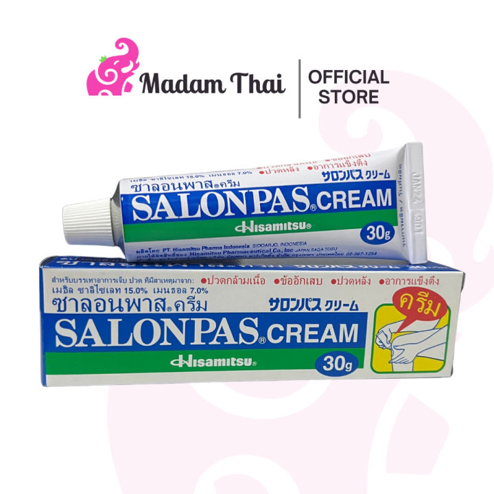 30g SALONPAS CREAM Pain Relief Cream Thailand Authentic | Lazada PH