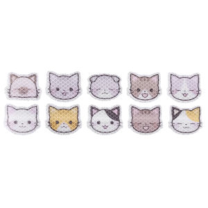 20pcs Car Reflective Sticker Cartoon Cat Diamond Grade Reflective Film Scratch Decoration Decal Universal Safety Cycling Accessories