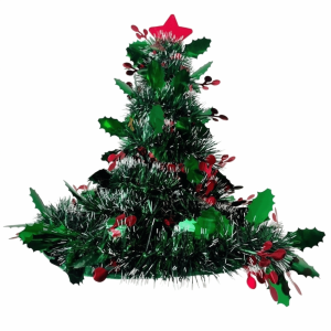 BABYBANG Snowflake Christmas Tree Hat Cloth Non-woven Rain Silk Christmas Hat Soft Star Xmas Headwear Kids