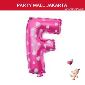 Balon foil huruf dan angka 40cm abjad pink 16 Inch(1PCS)