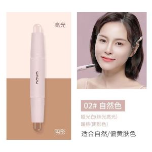 NOVO Highlighter & Contour Stick Double Head Brightening Matte Shadow High Gloss Makeup Beginner