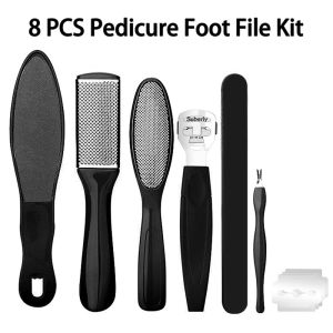 8PCS / 10PCS Professional Pedicure Tools Set Foot files Callus Remover for Feet Foot Care Kit with Nail File Hard Skin Remover Pedicure kit for Cracked Heels and Dead Skin Callus Shaver for Men Women Ideal Gift