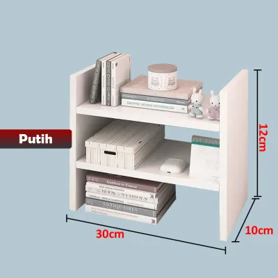Rak Hiasan Meja Minimalis Hitam & Putih Modern Serbaguna - Yosinogawa Store