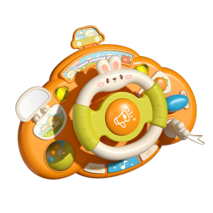 Realistic Pretend Play Car Dashboards Toy Engine Sounds Music Lights Early Learning Driving Simulation Game for Children