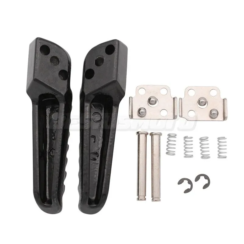 TCMT Black Aluminum Rear Footrests For Kawasaki ZX6R ZX636 1998-2023 ZX10R 2004-2020